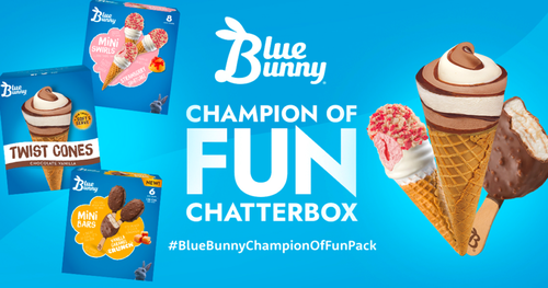 Apply to be a Blue Bunny Champion of Fun Chatterbox with Ripple Street